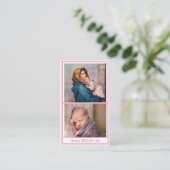 Carte de prière faire-part de naissance (Debout devant)