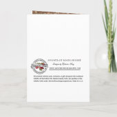 Carte de prière familiale Merci funéraire catholiq (Dos)