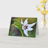 Carte de prière Fleur Faith Iris (Fleur jaune)