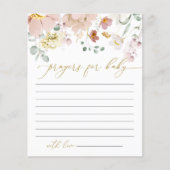 Carte de prière Fleur sauvage rose et rouge (Devant)