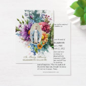 Carte de prière Florale Vierge Marie Florale (Bureau)