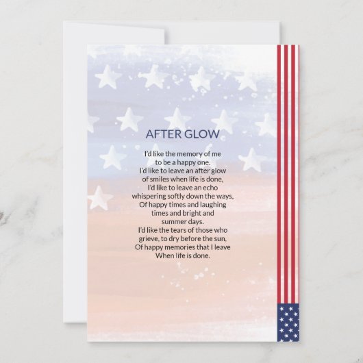 Carte de prière funéraire (Dos)