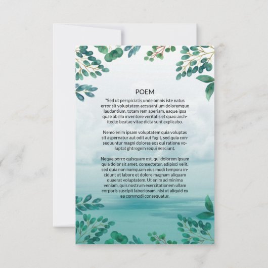 Carte de prière funéraire (Dos)