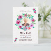 Carte de prière funéraire (Debout devant)