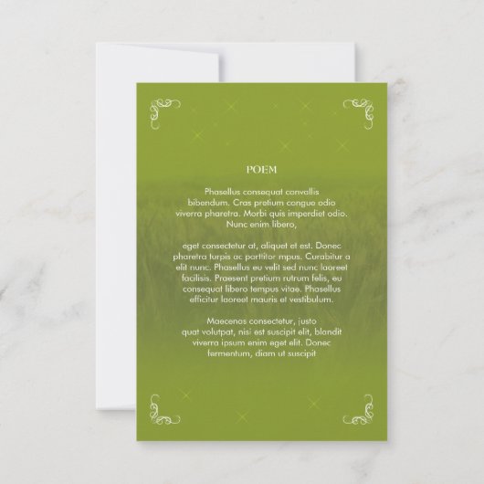 Carte de prière funéraire (Dos)