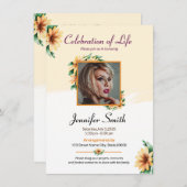 Carte de prière funéraire (Devant / Derrière)