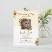 Carte de prière funéraire (Debout devant)