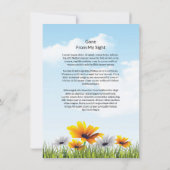 Carte de prière funéraire (Dos)