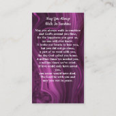 Carte de prière funéraire avec photo de souvenir s (Dos)