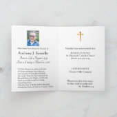 Carte de prière funéraire catholique de Noël (Intérieur)