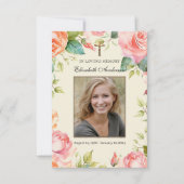 Carte de prière funéraire catholique en mémoire d' (Devant)