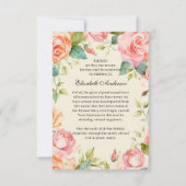 Carte de prière funéraire catholique en mémoire d' (Dos)