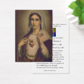 Carte de prière funéraire catholique Sainte Vierge (Bureau)