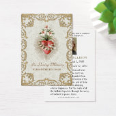 Carte de prière funéraire catholique Vierge Marie (Bureau)