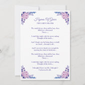 Carte de prière funéraire commémorative/carte de s (Dos)