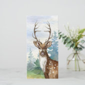 Carte de prière funéraire commémorative Deer Hunte (Debout devant)