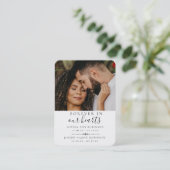 Carte de prière funéraire commémorative double (Debout devant)