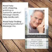 Carte de prière funéraire commémorative Lake Mount