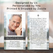 Carte de prière funéraire commémorative Lake Mount