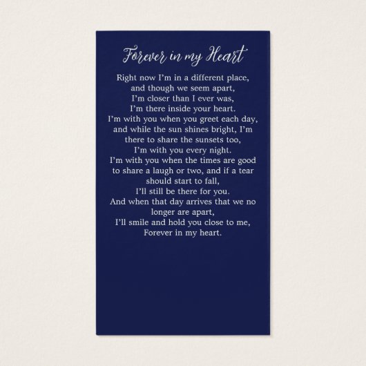 Carte de prière funéraire commémorative moderne de (Dos)