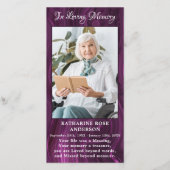 Carte de prière funéraire commémorative Sympathy P (Devant)