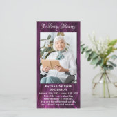 Carte de prière funéraire commémorative Sympathy P (Debout devant)