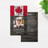 Carte de prière funéraire de la photo commémorativ (Bureau)