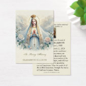 Carte de prière funéraire de la Vierge catholique  (Bureau)