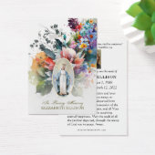 Carte de prière funéraire de la Vierge Marie Fatim (Bureau)