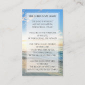 Carte de prière funéraire de plage | Dans la mémoi (Dos)