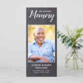 Carte de prière funéraire de poème de Sympathie de (Debout devant)