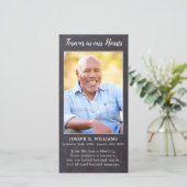 Carte de prière funéraire de poème de Sympathie de (Debout devant)