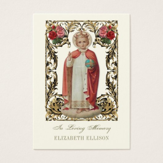 Carte de prière funéraire de Prague (Devant)