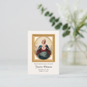 Carte de prière funéraire du Coeur Immaculé de Mar (Debout devant)