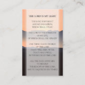 Carte de prière funéraire du coucher du soleil |Da (Dos)