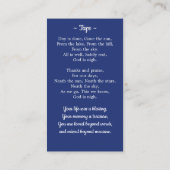 Carte de prière funéraire du drapeau américain (Dos)