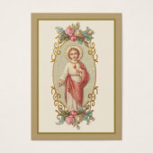 Carte de prière funéraire du Sacré-Coeur catholiqu (Devant)