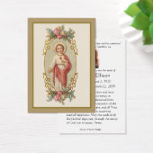 Carte de prière funéraire du Sacré-Coeur catholiqu (Bureau)