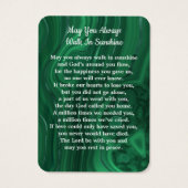 Carte de prière funéraire Emerald Green 3 Photo Me (Dos)