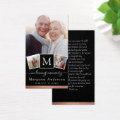 Carte de prière funéraire en mémoire d'amour (Bureau)