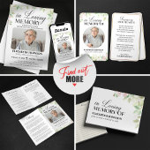 Carte de prière funéraire en mémoire d'amour