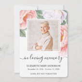 Carte de prière funéraire en sympathie de l'aquare (Devant)