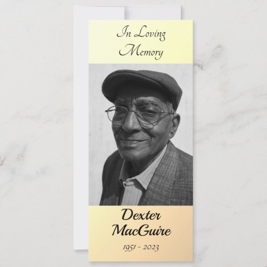 Carte de prière funéraire | Eternellement les vôtr (Devant)