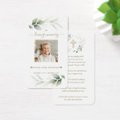 Carte de prière funéraire Eucalyptus Photo de verd (Bureau)