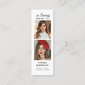 Carte de prière funéraire Memorial 2 Photo Collect (Devant)