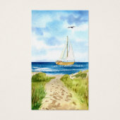 Carte de prière funéraire Memorial Boat Sympathy (Devant)