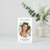 Carte de prière funéraire Memorial Floral Daisy Ph (Debout devant)