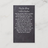 Carte de prière funéraire Memorial Rustic Photo (Dos)