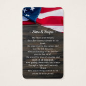 Carte de prière funéraire militaire de première cl (Dos)