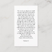 Carte de prière funéraire minimaliste moderne (Dos)